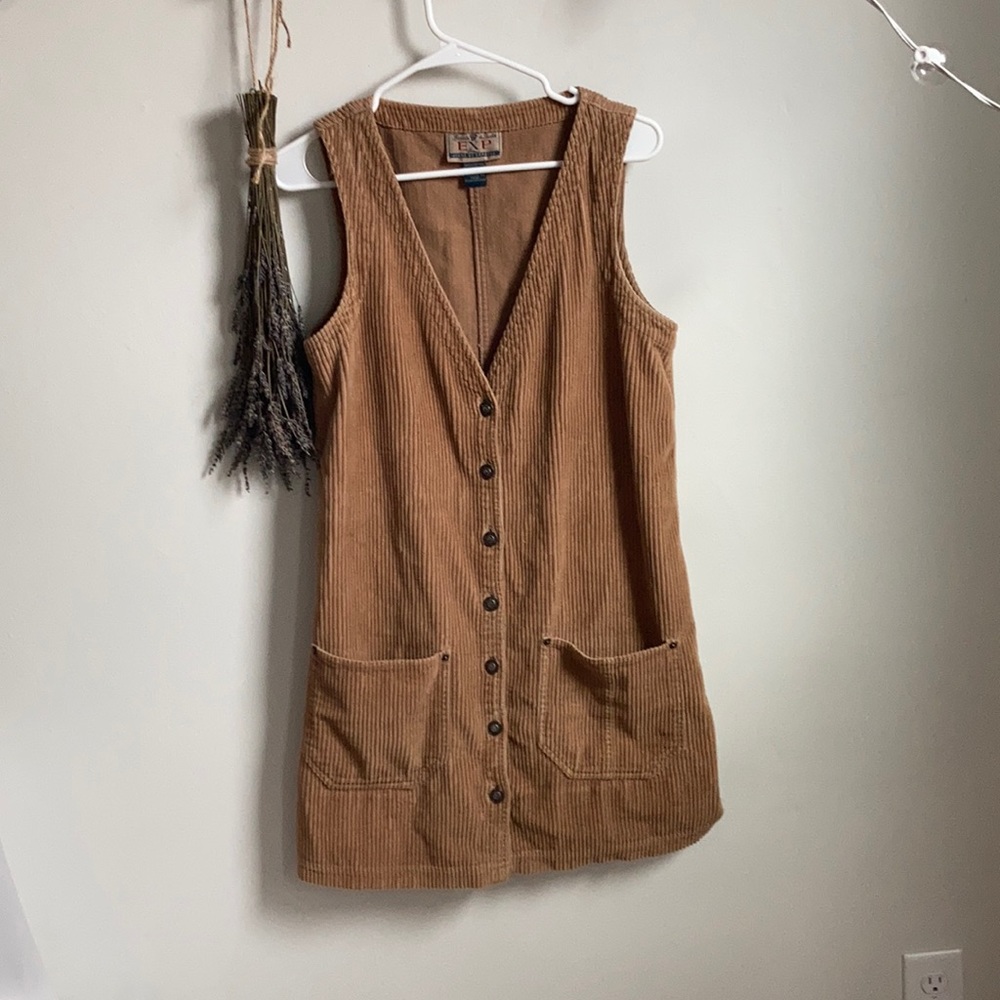 Vintage Camel Colored Corduroy Jumper